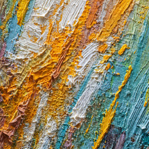 bright, colorful, thick paint brush strokes abstract background