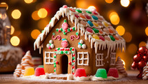 Chocolate house decoration for Christmas