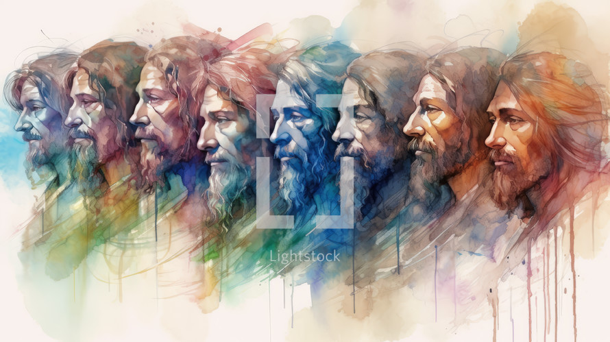Colorful Painting of the Disciples