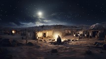 Bethlehem in Christmas Night