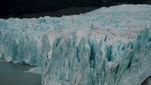 Imposing Glacier Of Perito Moreno Glacier In Los Glaciares Patagonia, Argentina. Static Shot	