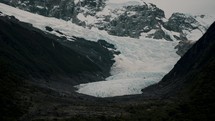Mountains And Glacier In Lago Argentino, Argentina - Drone Shot