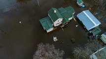 Flooding River Disaster Relief Hurricane Storm Residential Drone