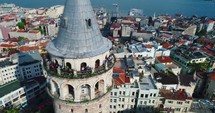 Galata Tower Istanbul Aerial 