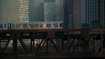 Incredible City Train Chicago Metro Subway Bustling Street Authentic Urban Nyc New York 4K