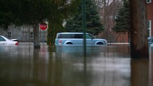 Hurricane Flooding Climate Change Cars Helpless Cars Disaster Destruction Flood Relief 4K 60Fps