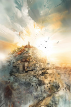 Painting of Jerusalem as the City on a Hill