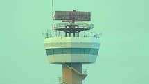 4K Airport Surveillance Radar Spinning Tight Shot Authentic Transport Airline - Thailand Bangkok Airport