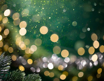 Gren Sparkly Boeh Christmas Background