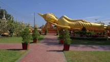 Sleeping Buddha Gimbal Vientiane Laos Tourist Attraction Temple 