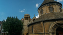 The very unusual Round Church - Holy Sepulcher - a medieval Christian sanctuary in Cambridge, England