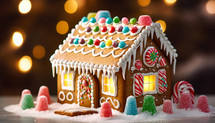 Chocolate house decoration for Christmas
