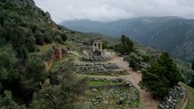 Greece Delphi Famous Greek Temple Of Athena Place Of Philosophy For Socrates