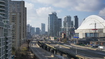 The Gardiner Expressway and the Rogers Center Toronto 