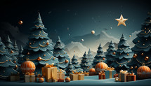 Christmas Tree Illustration art
