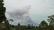 Mount Sinabung Volcano Eruption Sumatra Indonesia Pyroclastic Flow Time Lapse