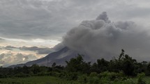 Mount Sinabung Volcano Eruption Sumatra Indonesia Pyroclastic Flow Time Lapse