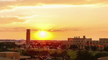 Timelapse of sunset over Albritton Bell Tower on the Texas A&M University campus.