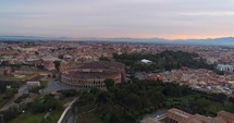 Rome Drone Aerial Helicopter Colosseum Flight Birds Eye View Tour Tourist Destination Roman Architecture Empire
