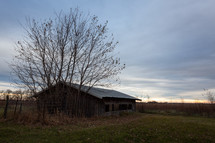 Wooden structure on a farm