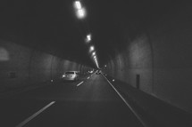 cars in a tunnel 
