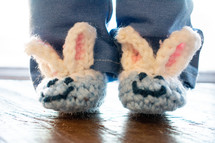 homemade bunny slippers 