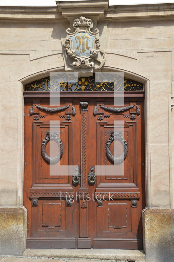 old brown doors 