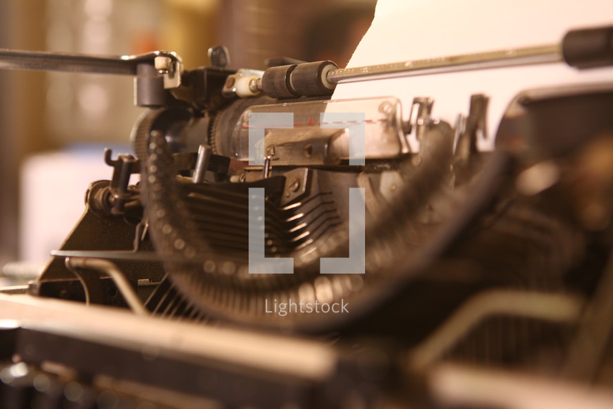 typewriter closeup 