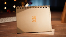 2024 Calendar background composition for new Year