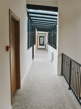 Modern building hallway