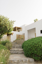House with minimalistic Santorini architecture
