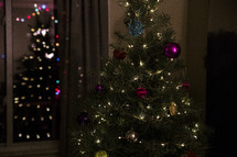 Decorated Christmas trees 