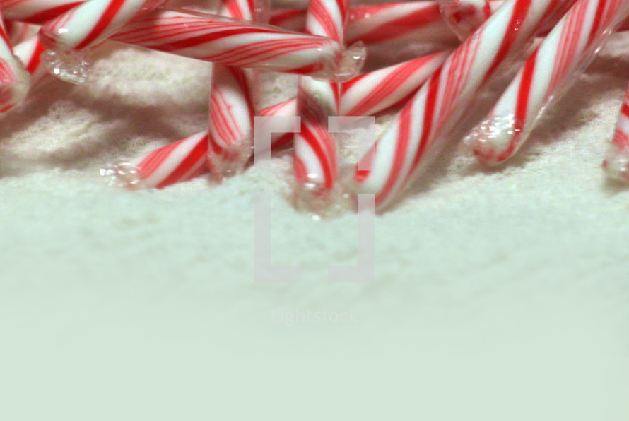 A pile of candy canes.