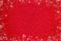red Glitter Background with bokeh dots
