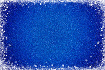 blue Glitter Background with stars 