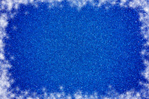 blue Glitter Background with frost 