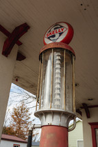 Small town vintage gas station
