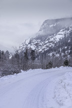 winter mountain landscape 