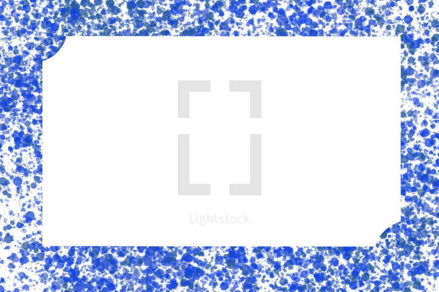 ticket with speckled background 