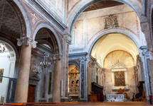  Interior of Ostuni Cathedral, a Roman Catholic cathedral in Ostuni, province of Brindisi, South Italy.