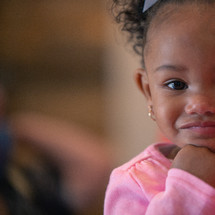 face of a little girl 