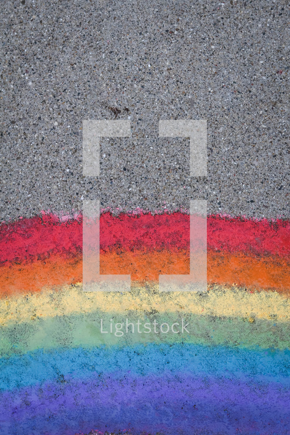 rainbow chalk 