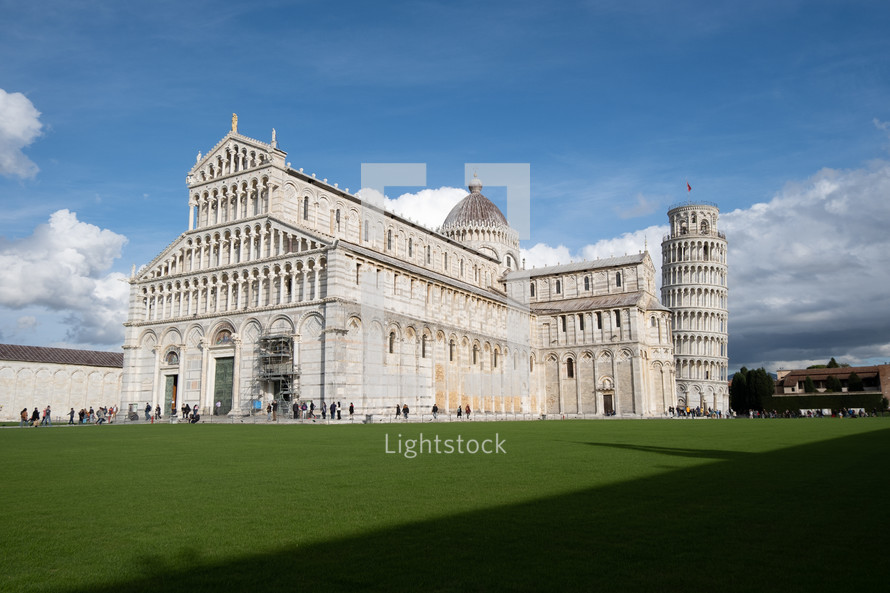 Cathedral and leaning tower of Pisa 