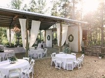 outdoor wedding reception 