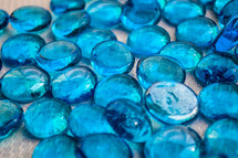 blue glass marbles 