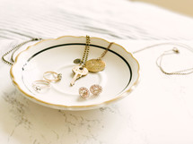 jewelry in a bowl 