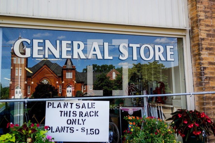 General Store window sign 