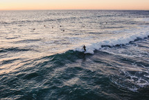 man surfing in the ocean 