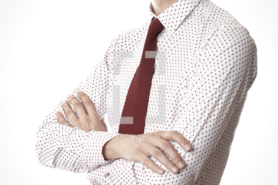 businessman with crossed arms 