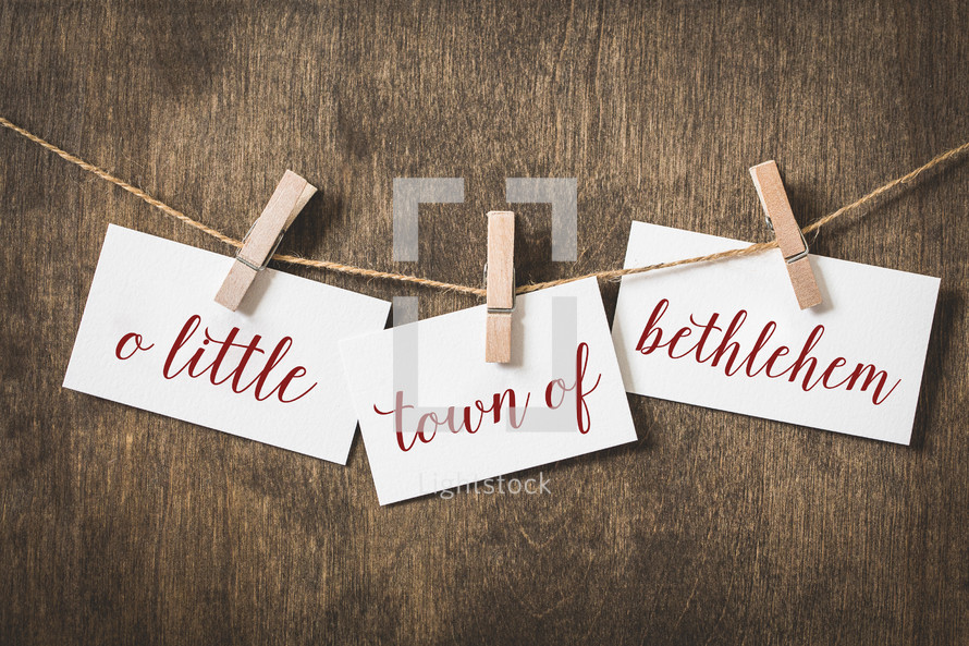 o little town of Bethlehem 